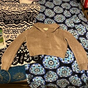 Jessica Simpson half zip knit sweater size medium